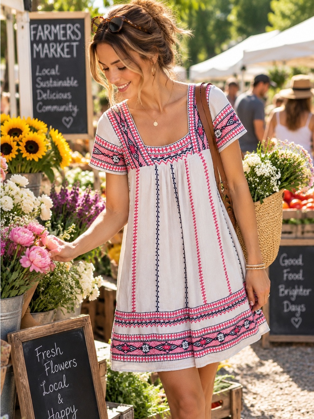 Anthropologie Ruidoso embroidered dress, S. - Picture 1 of 11